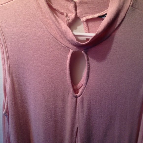 pink lily morgan blouse sleeveless  sz. medium - Picture 5 of 11